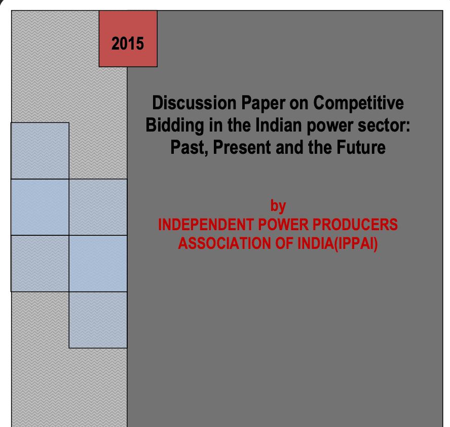 Discussi Paper on Competitive Bidding in the Indian power sector: Past, Present and the Futures